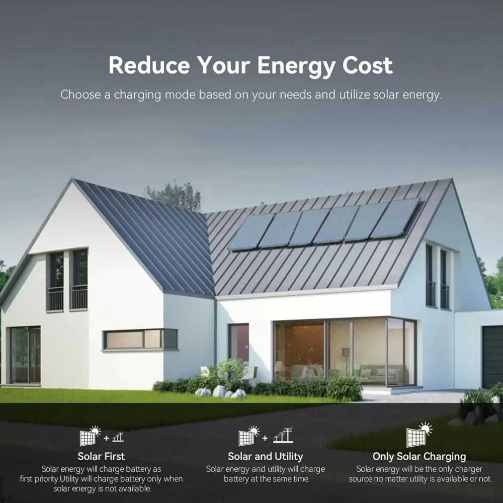 PowMr 48V 12kW 220V Parallel I - Charge Controller Solar recension och pris