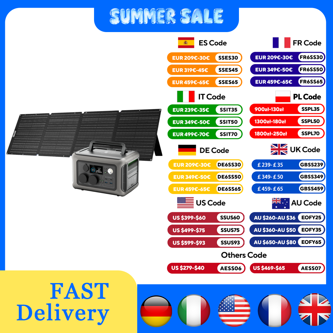ALLPOWERS R600 Power station 2 - Solar Panel 200W recension och pris