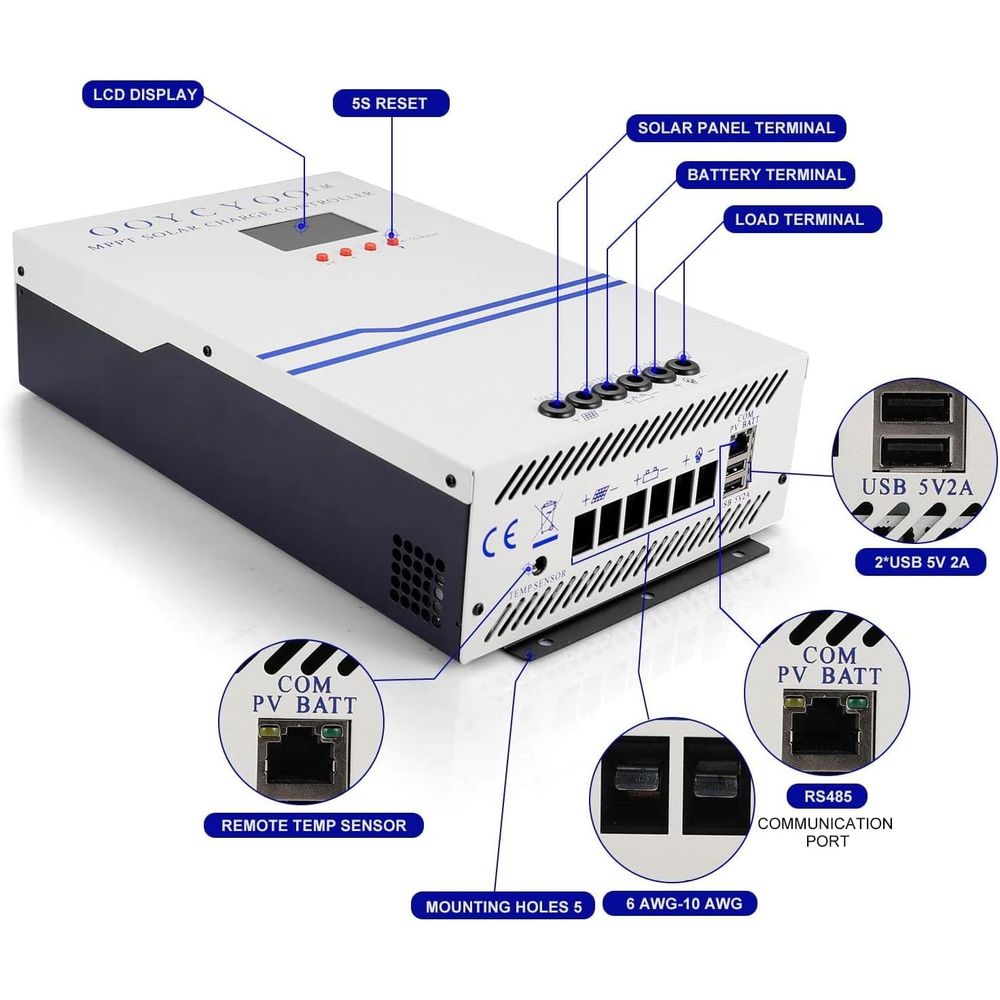 100 Amp MPPT Solar Charge Cont - Solar Panel recension och pris